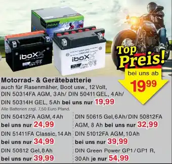 Wiglo Wunderland Motorrad & Gerätebatterie Angebot