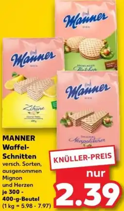 Kaufland MANNER Waffel Schnitten Angebot