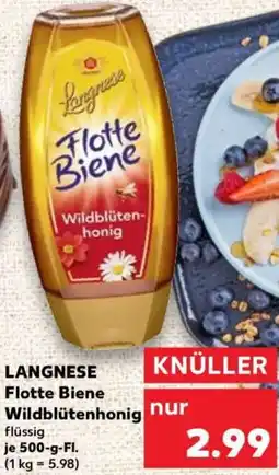 Kaufland LANGNESE Flotte Biene Wildblütenhonig Angebot