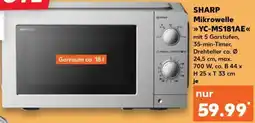 Kaufland SHARP Mikrowelle YC-MS181AE Angebot
