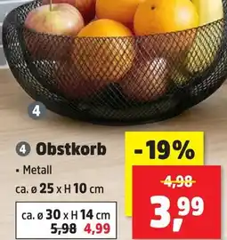 Thomas Philipps Obstkorb ca. ø 25 x h 10 cm Angebot
