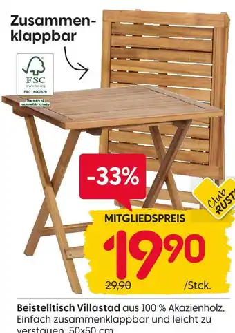 Rusta Beistelltisch villastad Angebot