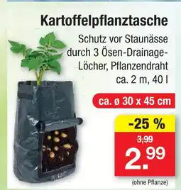Zimmermann Kartoffelpflanztasche Angebot