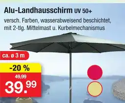 Zimmermann Alu-landhausschirm Angebot