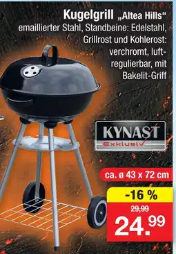 Zimmermann Kynast kugelgrill altea hills Angebot