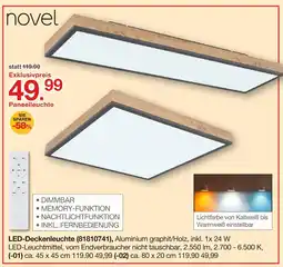 Möbelzentrum Pforzheim Novel led-deckenleuchte Angebot