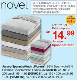Möbelzentrum Pforzheim Novel jersey-spannbetttuch florenz Angebot