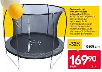 Rusta Trampolin mit sicherheitsnetz adrenalin Angebot