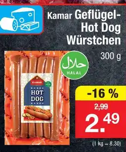 Zimmermann Kamar geflügel-hot dog würstchen Angebot