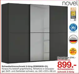Möbelzentrum Pforzheim Novel schwebetürenschrank 3-türig Angebot