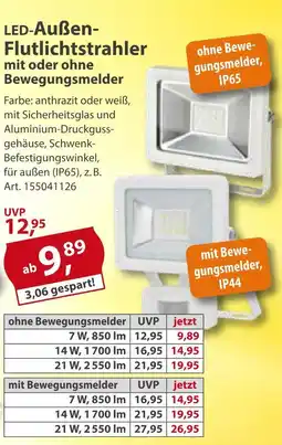 Sonderpreis Baumarkt Led-außen-flutlichtstrahler ohne bewegungsmelder Angebot