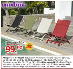 Möbelzentrum Pforzheim Ambia garden klappsessel Angebot
