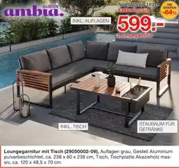 Möbelzentrum Pforzheim Ambia garden loungegarnitur mit tisch Angebot