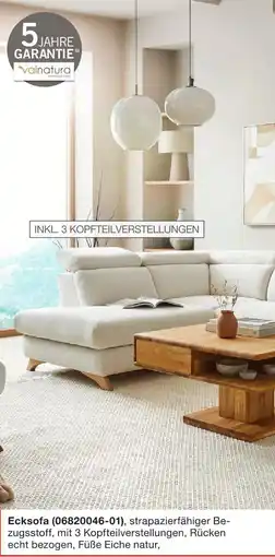 Möbelzentrum Pforzheim Valnatura ecksofa Angebot