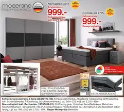 Möbelzentrum Pforzheim Moderano schwebetürenschrank 3-türig Angebot