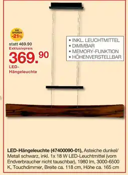 Möbelzentrum Pforzheim Led-hängeleuchte Angebot