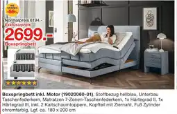 Möbelzentrum Pforzheim Boxspringbett inkl. motor Angebot