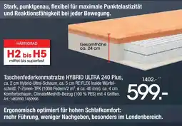 Zurbrüggen Hukla taschenfederkernmatratze hybrid ultra 240 plus Angebot