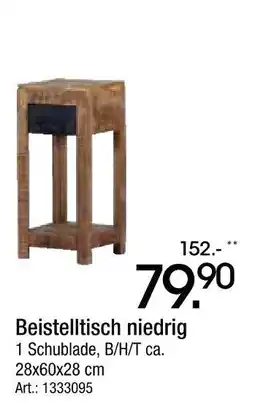 Zurbrüggen Beistelltisch niedrig Angebot