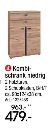 Zurbrüggen Kombischrank niedrig Angebot
