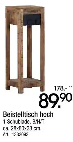 Zurbrüggen Beistelltisch hoch Angebot