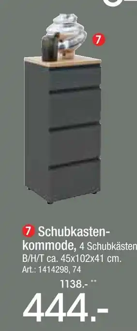 Zurbrüggen Schubkastenkommode Angebot