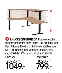 Zurbrüggen E-eckschreibtisch furnier Angebot