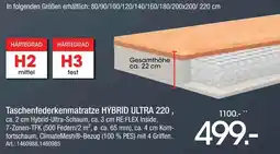 Zurbrüggen Taschenfederkernmatratze hybrid ultra 220 Angebot