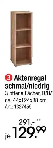 Zurbrüggen Aktenregal schmal/niedrig Angebot
