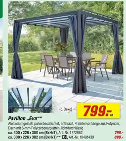 toom Baumarkt Pavillon „eva“ Angebot