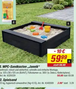 toom Baumarkt Wpc-sandkasten jannik Angebot