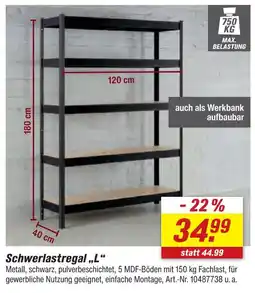 toom Baumarkt Schulte regalwelt schwerlastregal l Angebot