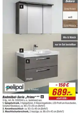 toom Baumarkt Pelipal badmöbel-serie primo Angebot