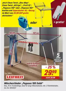 toom Baumarkt Leifheit wäscheständer pegasus 180 solid Angebot
