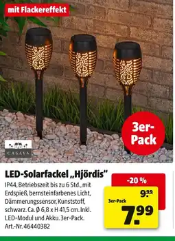 Hagebau Casaya led-solarfackel „hjördis“ Angebot
