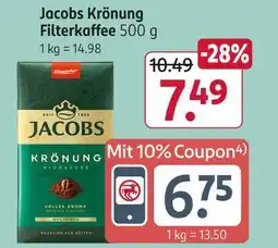 Rossmann Jacobs krönung filterkaffee Angebot