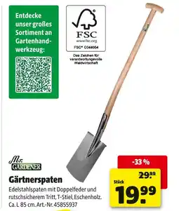 Hagebau Mr. gardener gärtnerspaten Angebot