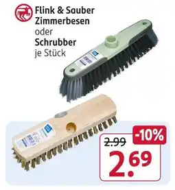 Rossmann Flink & sauber zimmerbesen oder schrubber Angebot