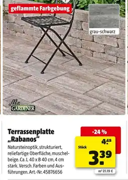 Hagebau Mr. gardener terrassenplatte rabanos Angebot