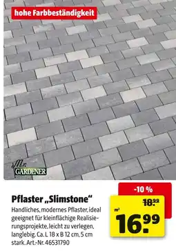 Hagebau Mr. gardener pflaster „slimstone“ Angebot