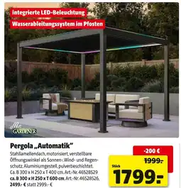 Hagebau Mr. gardener pergola „automatik“ Angebot