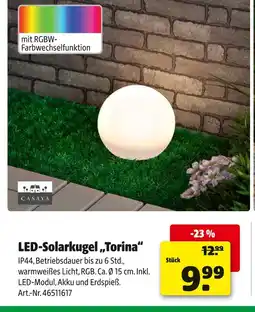 Hagebau Casaya led-solarkugel „torina“ Angebot