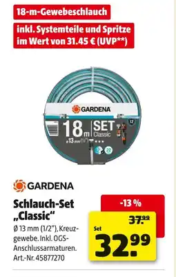 Hagebau Gardena schlauch-set classic Angebot