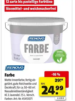 Hagebau Renovo farbe Angebot