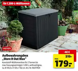 Hagebau Keter aufbewahrungsbox „store it out max“ Angebot