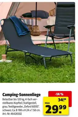 Hagebau Camping-sonnenliege Angebot