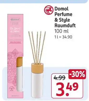 Rossmann Domol perfume & style raumduft Angebot