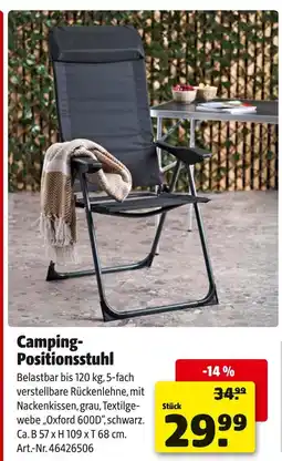 Hagebau Camping- positionsstuhl Angebot