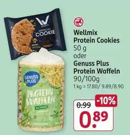 Rossmann Wellmix protein cookies oder genuss plus protein cookies Angebot