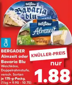 Kaufland BERGADER Almzeit oder Bavaria Blu Angebot